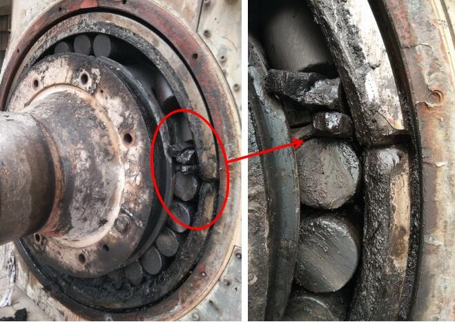 輥壓機(jī)軸承端部崩斷，外圈斷裂，軸承失效的案例分享_優(yōu)潤(rùn)特種潤(rùn)滑劑