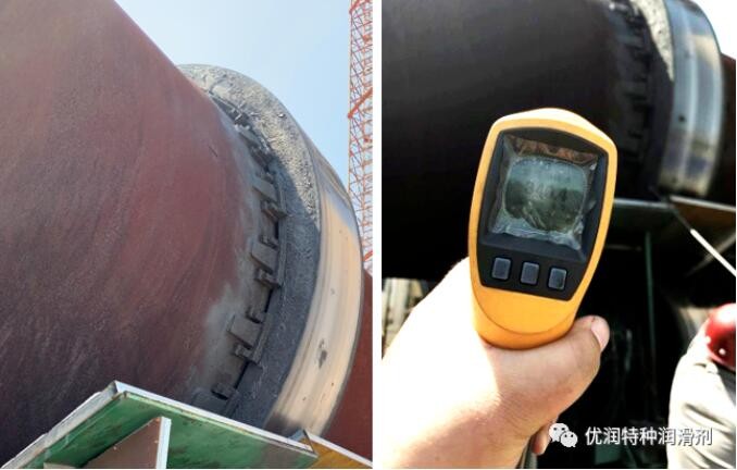 Cement rotary kiln wheel belt lubrication improvement solution, reduce grease consumption and ensure stable operation of equipment_U.LUBE? Special Lubrication